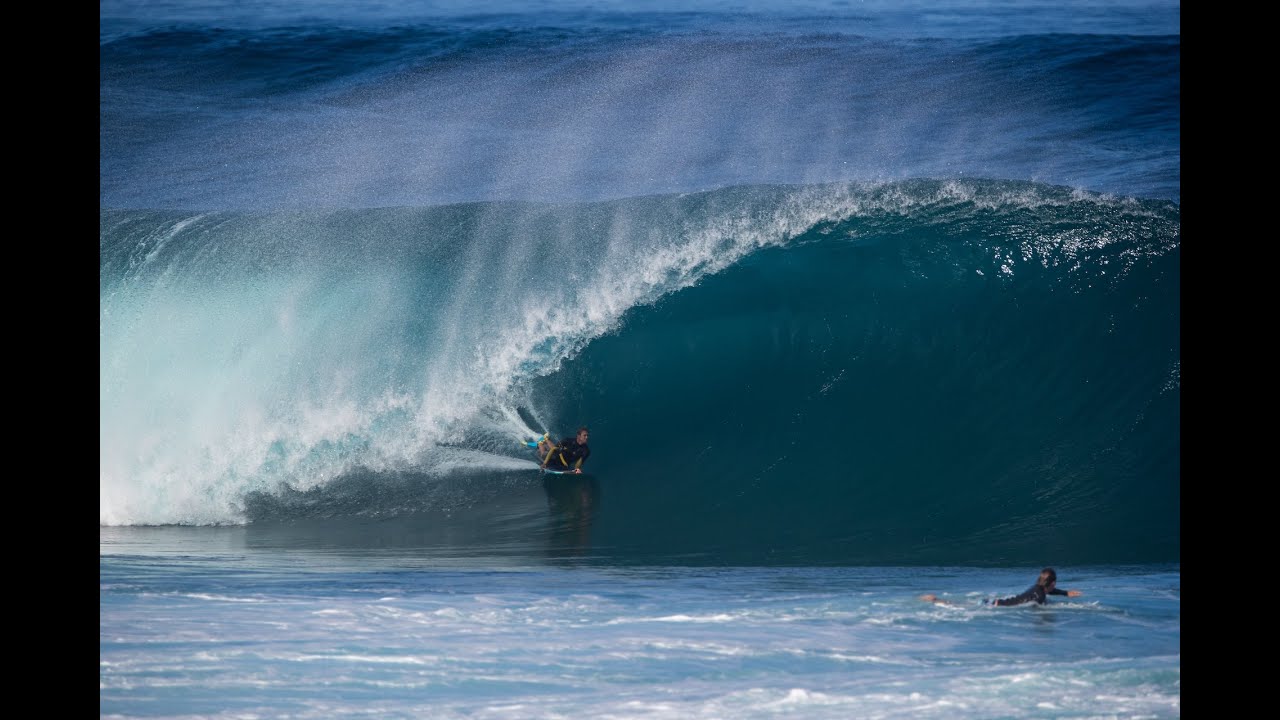 Crazy Pipeline Bodyboarding with Jeff & Dave Hubbard