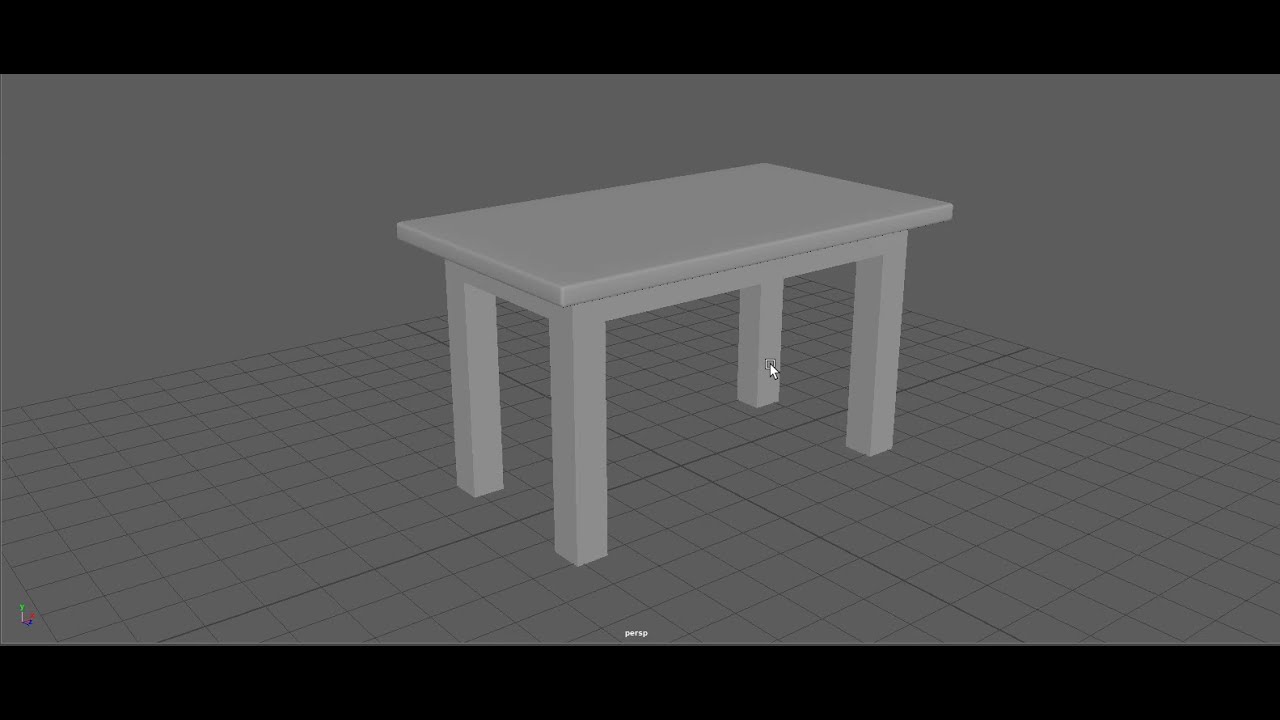 Maya 2020 Modeling Tutorial Table Turn CC on