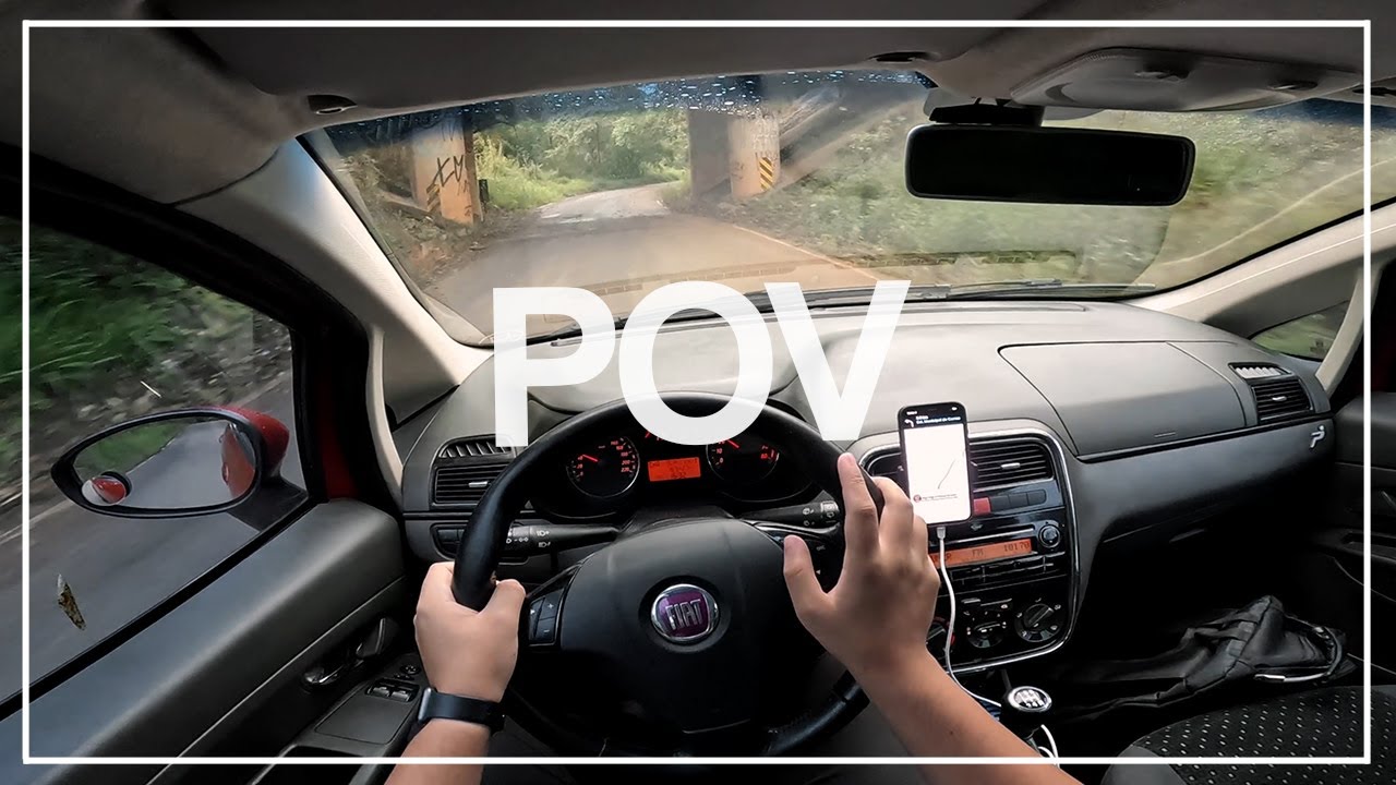 Dirigindo o Fiat Punto 1.8 HLX por Estradas Sinuosas 😍🚗 | POV