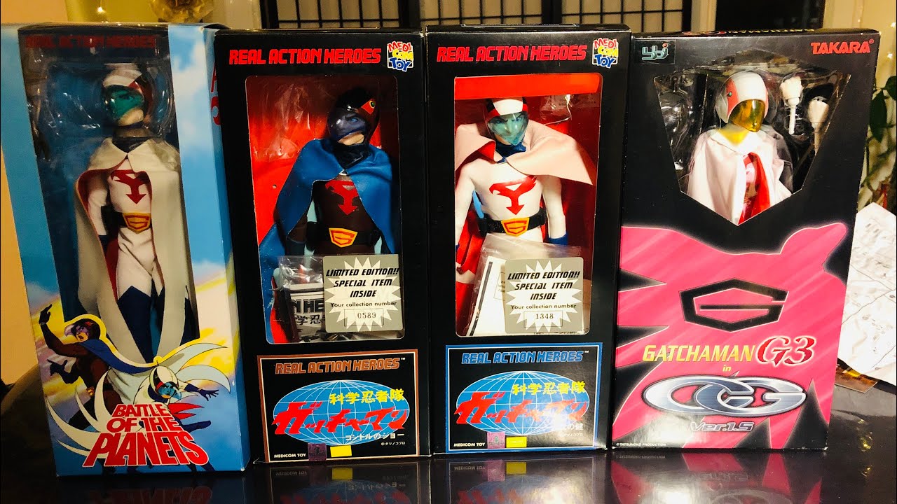 Unboxing Gatchaman / G-Force / Battle of the Planets, dolls by Medicom & Takara.