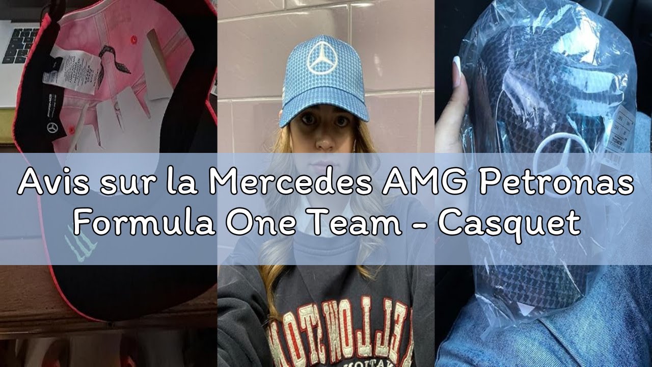Avis sur la Mercedes AMG Petronas Formula One Team - Casquette Lewis Hamilton 2023