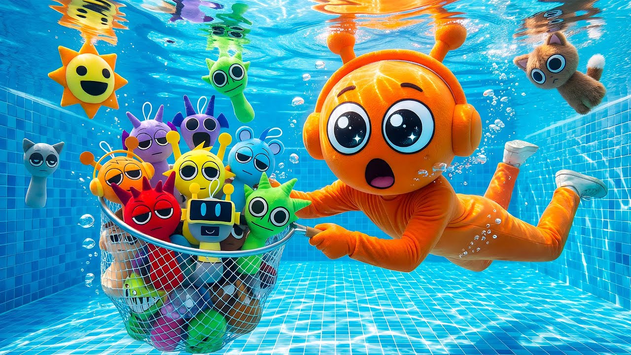 WHY is Sprunki in the Pool! Oren is SHOCKED!