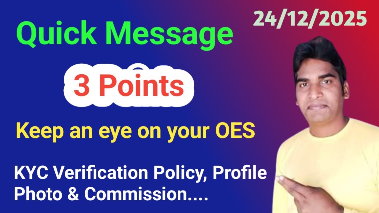 Quick Message about KYC Verification, Commissions, Profile Photo🔷Must Watch #VictoryWithAsh
