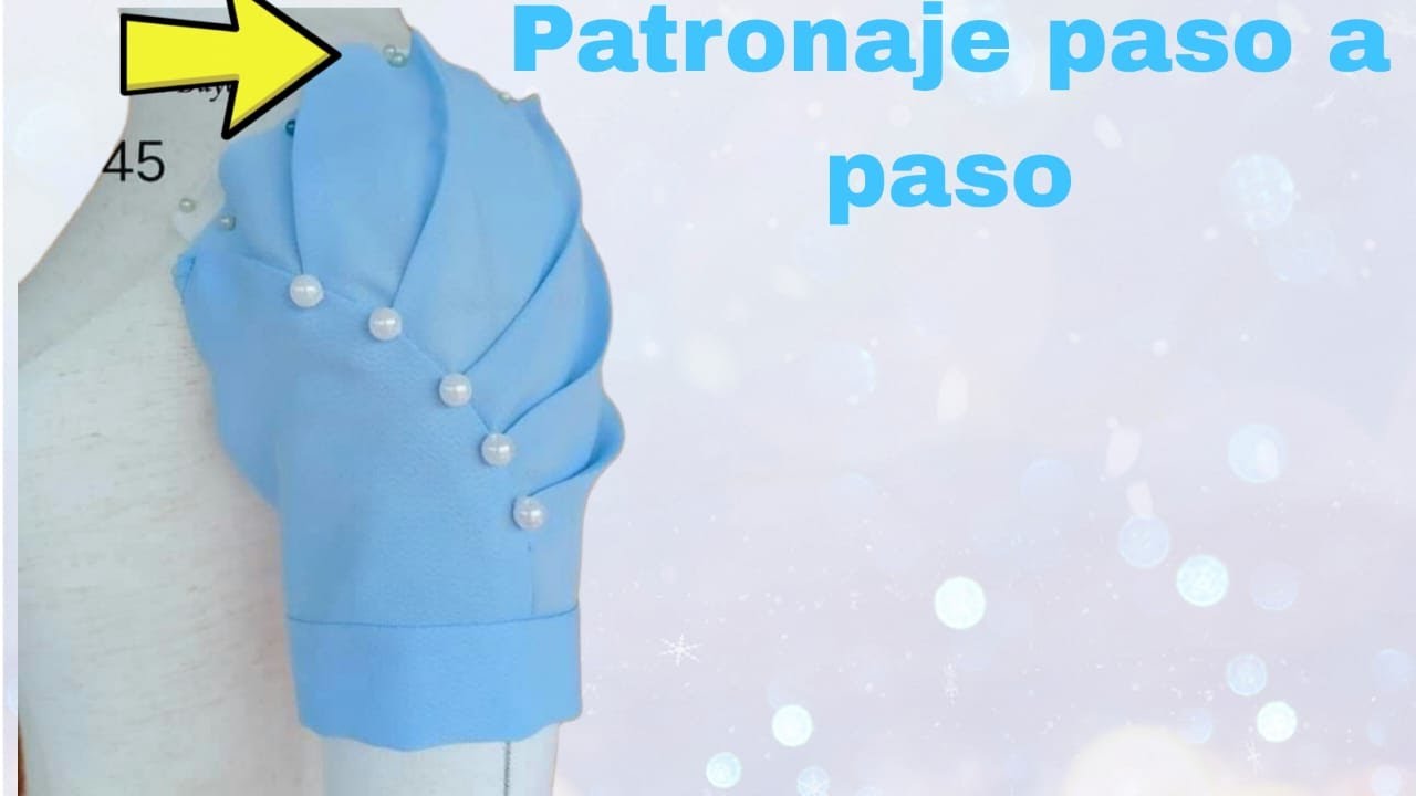 Como hacer una hermosa manga Con pliegues Moderna