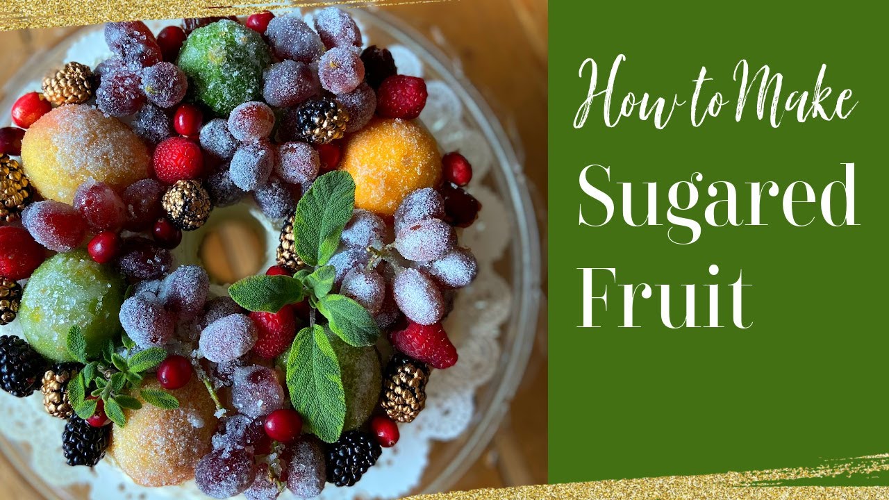 Sugared Fruit Cake Decoration 🎄 Christmas Wreath Cake 🍰 Cakes with Lorelie