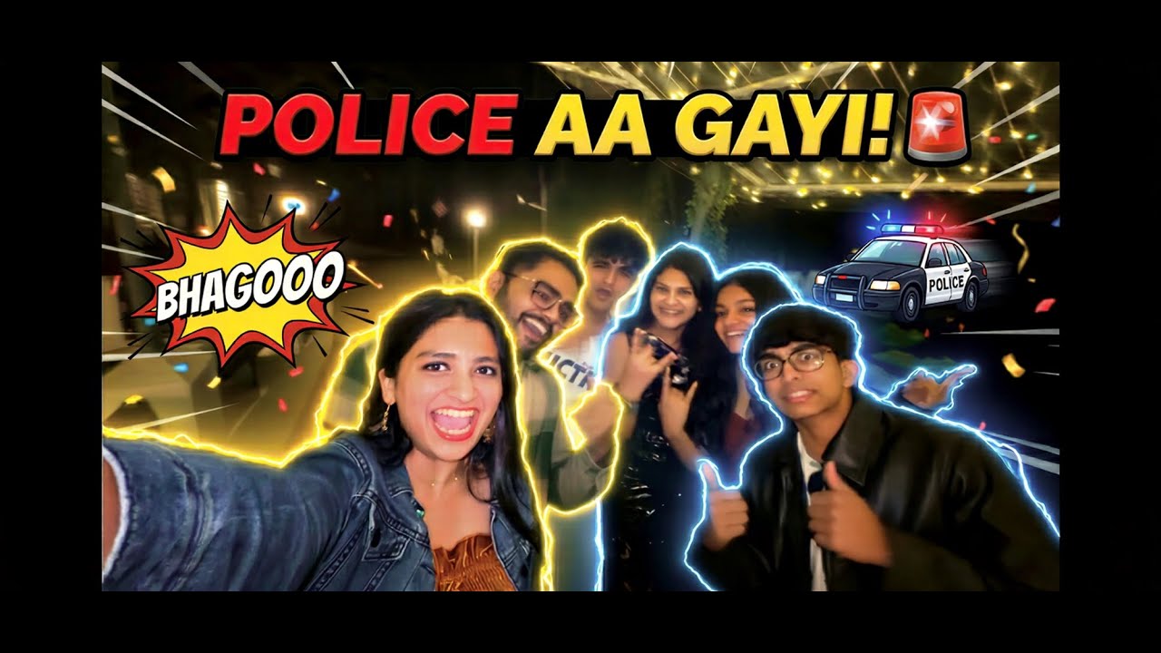 New Year Party Mein POLICE Aa Gayi 😳 | Full Chaos Vlog