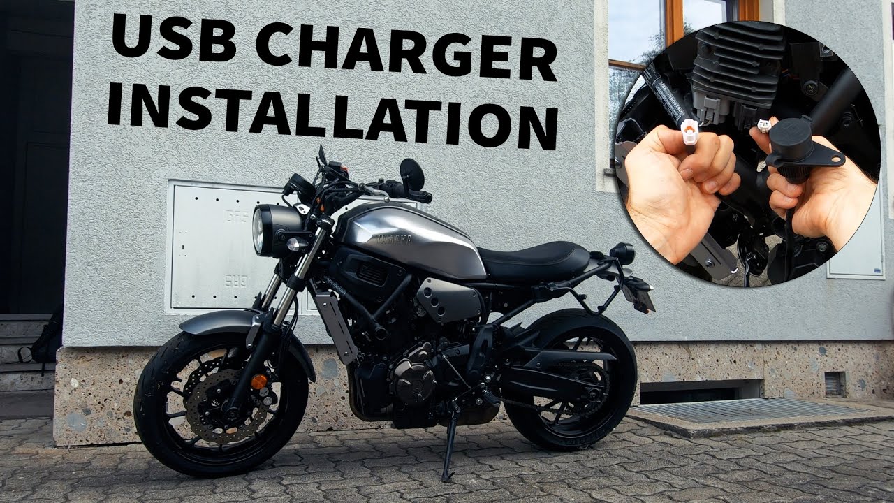 XSR700 USB Charger Installation Yamaha Motorcycle