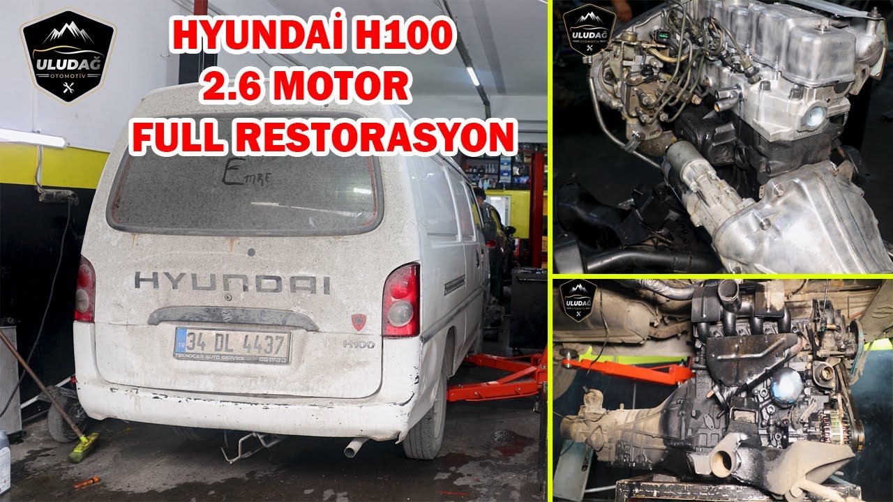 KÜFLENMİŞ MOTORA SIFIR SANDIK MOTOR TOPLADIK! (Hyundai H100 2.6 Motor Restorasyon | Silindir Kapak)