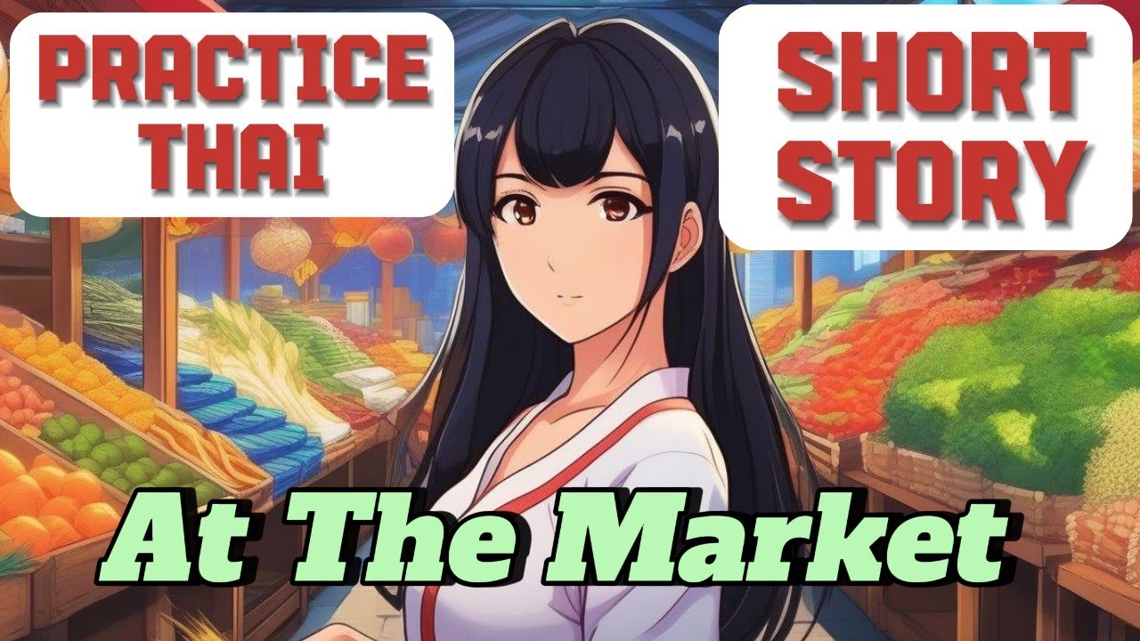 Going to the Thai Market 🛒 | Practice Listening & Reading Thai