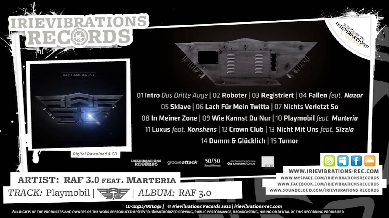 RAF 3.0 feat. Marteria - Playmobil (Album: RAF 3.0)