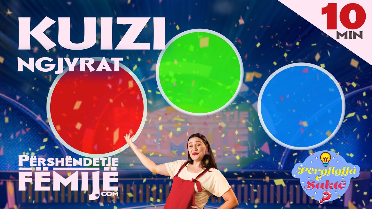 KUIZI I NGJYRAVE – Përgjigjja e Saktë nga Përshëndetje Fëmijë!