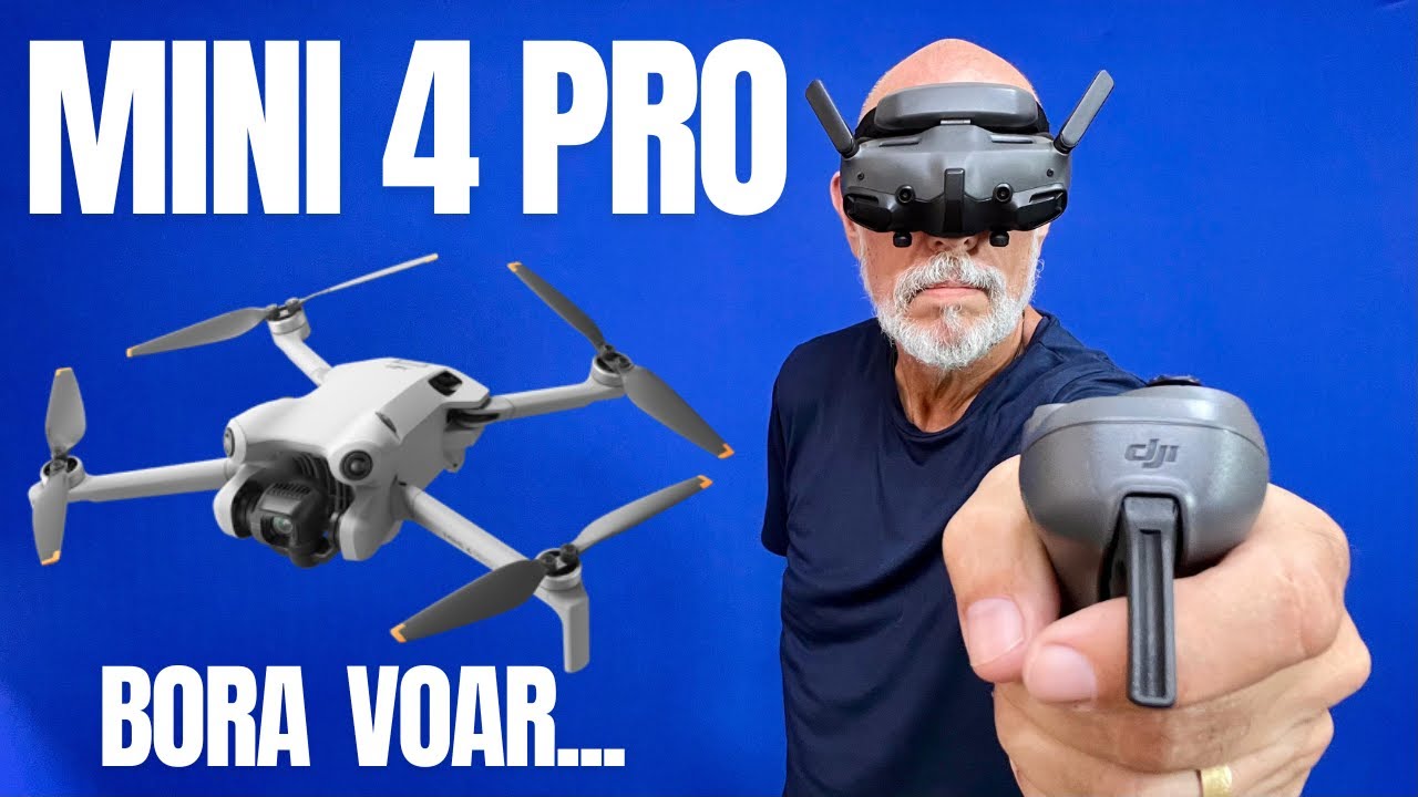 Goggles 3 e Motion 3 com o Drone DJI MINI 4 Pro e Golfinhos.