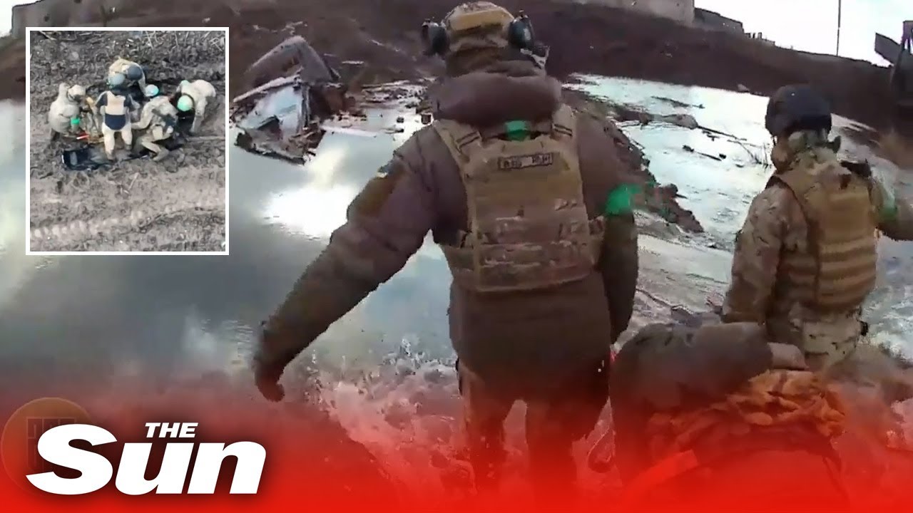 Ukrainian Territorial Battalion evacuates wounded soldier from Bakhmut battlefield