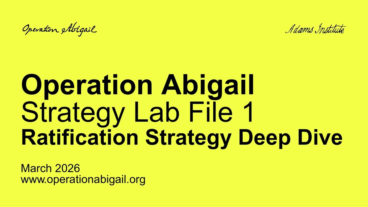 The Constitutional Strategy That Could Reshape American Wealth | Operation Abigail