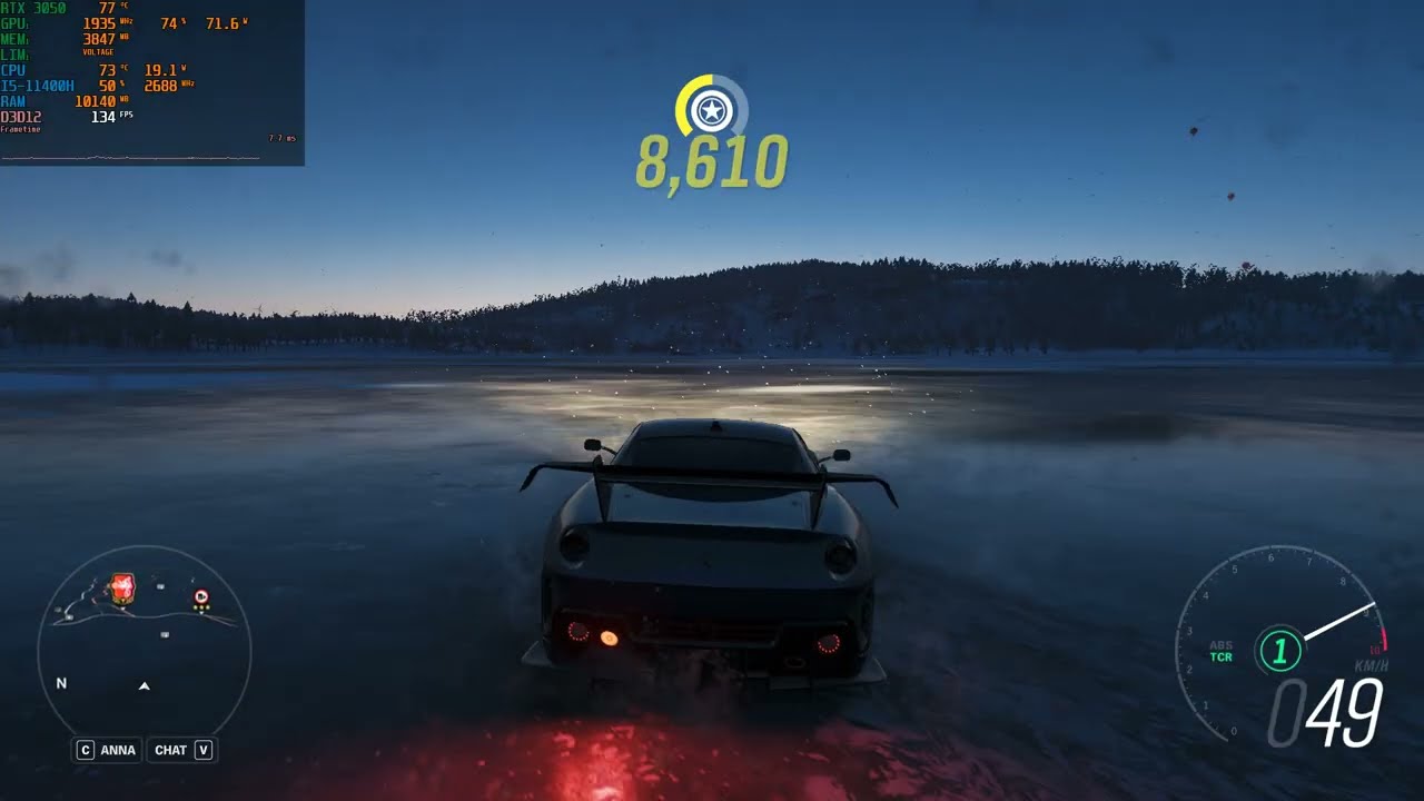 FH4 &ndash; Fastest Car Free Roam & Racing in Winter Storm ❄️ | RTX 3050 Laptop 2025 Showcase