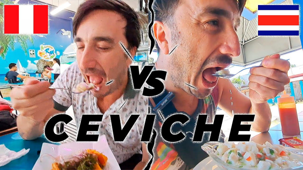 PRUEBO EL CEVICHE DE COSTA RICA🇨🇷 VERSUS EL PERUANO🇵🇪🍲
