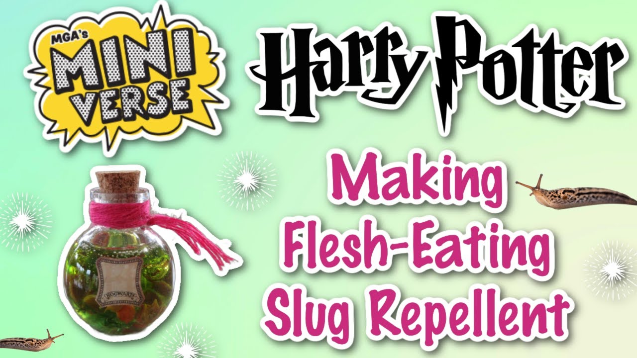 Making Mini Harry Potter Potions from Miniverse Flesh-Eating Slug Repellent!