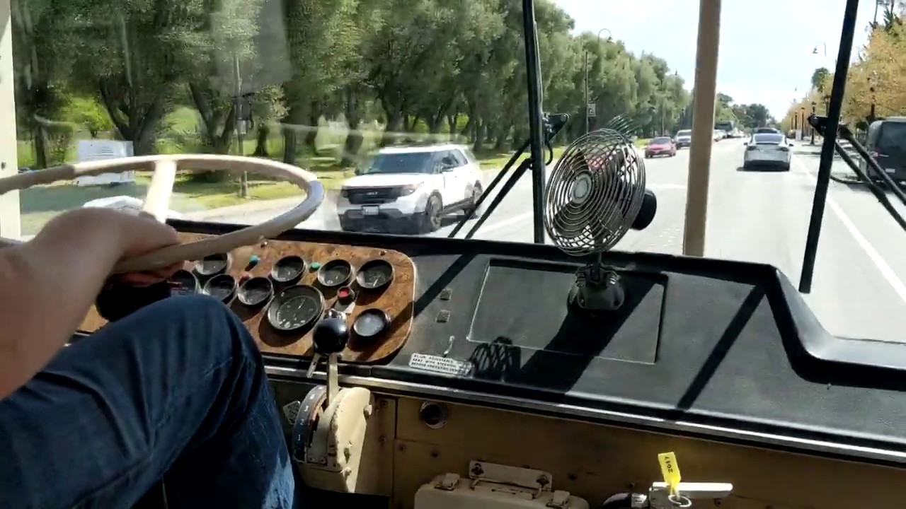 1987 Blue Bird All American RE School Bus Ride Along [CAT 3208]