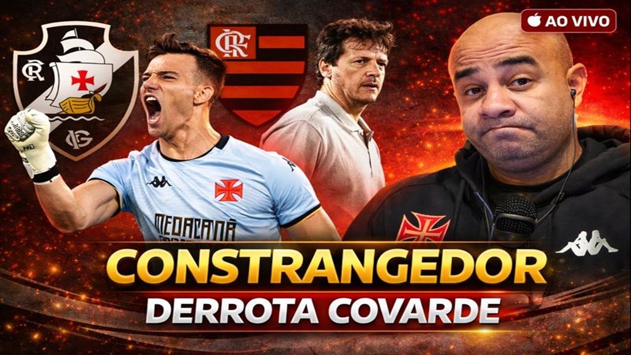 PATÉTICO! VASCO DÁ APENAS UM CHUTE NO GOL E PERDE CLÁSSICO PRO FLAMENGO. SE NÃO FOSSE LÉO JARDIM...