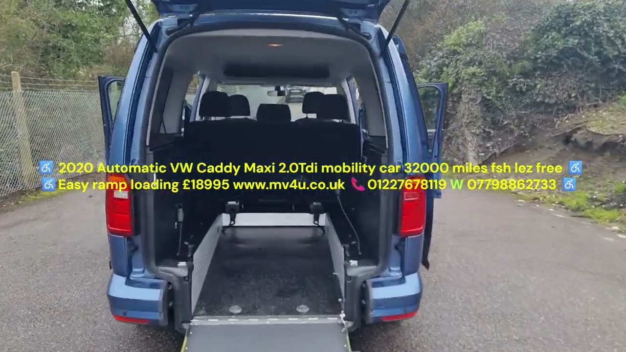 ♿ 2020 VW Caddy Maxi automatic mobility adapted for wheelchair or scooter ♿