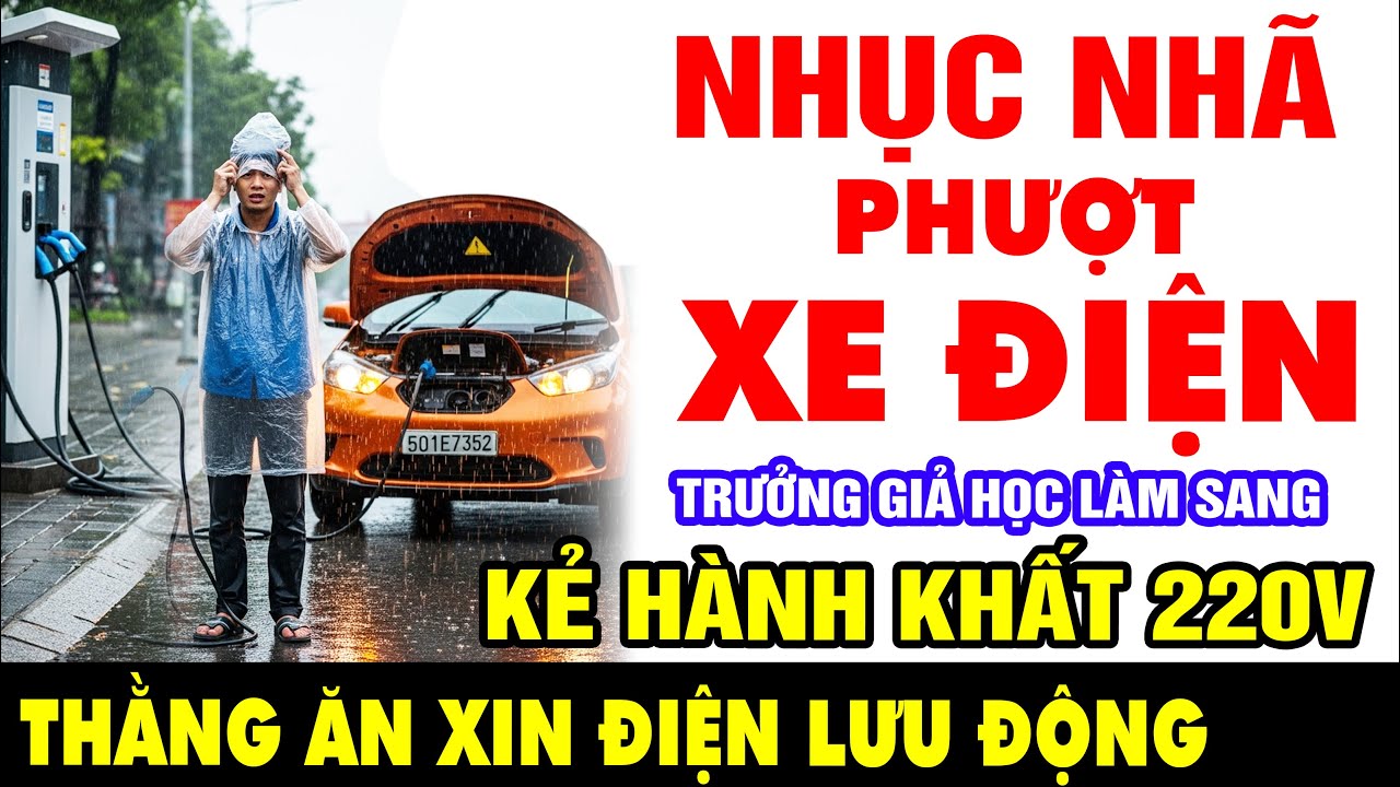 NHỤC NHÃ PHƯỢT XE ĐIỆN - Thằng ăn xin điện lưu động - Kẻ hành khất 220V