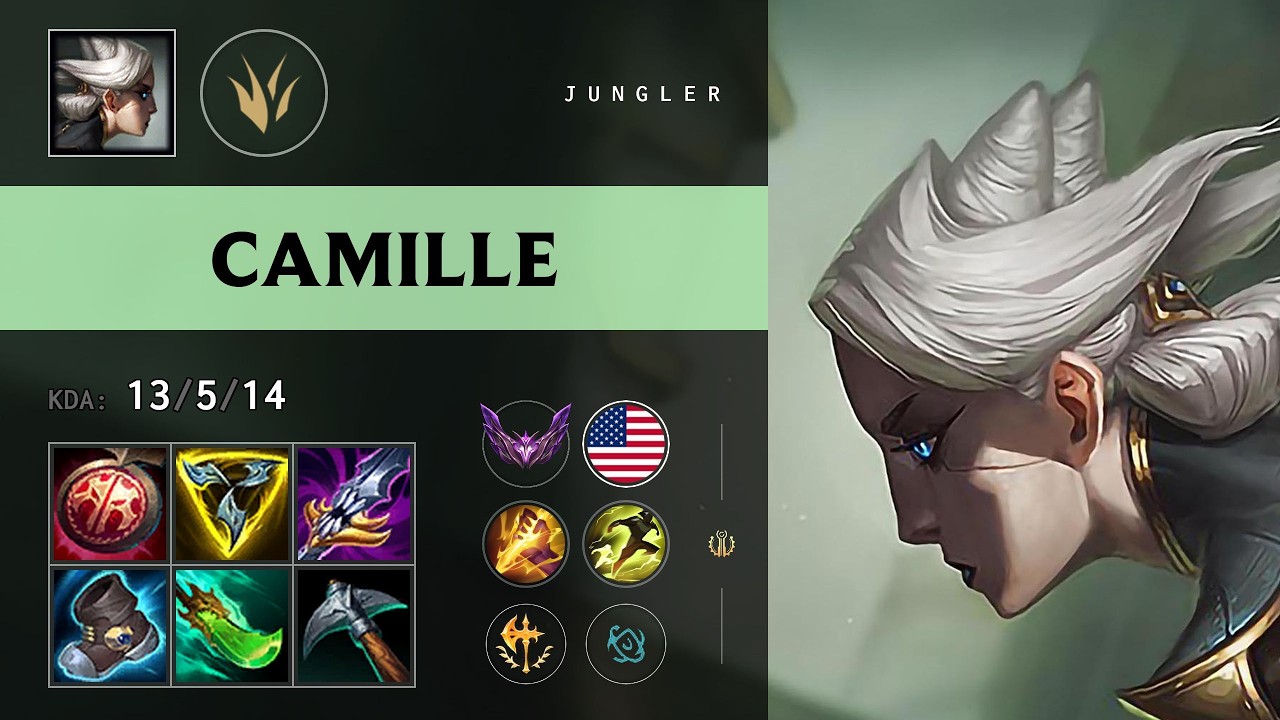 Camille Jungle vs Diana - NA Master Patch 26.12
