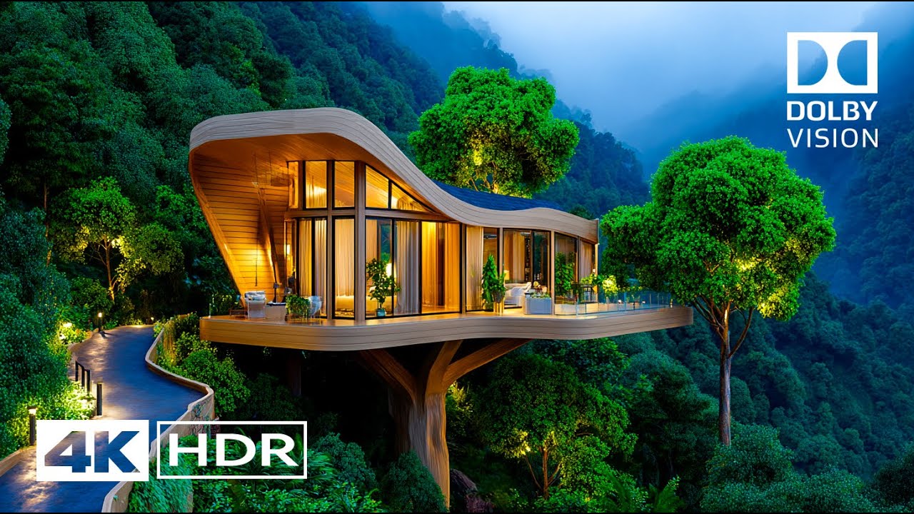 Relaxing Nature Scenery in 4K HDR | Peaceful Music & Calming Sounds for Sleep & Meditation