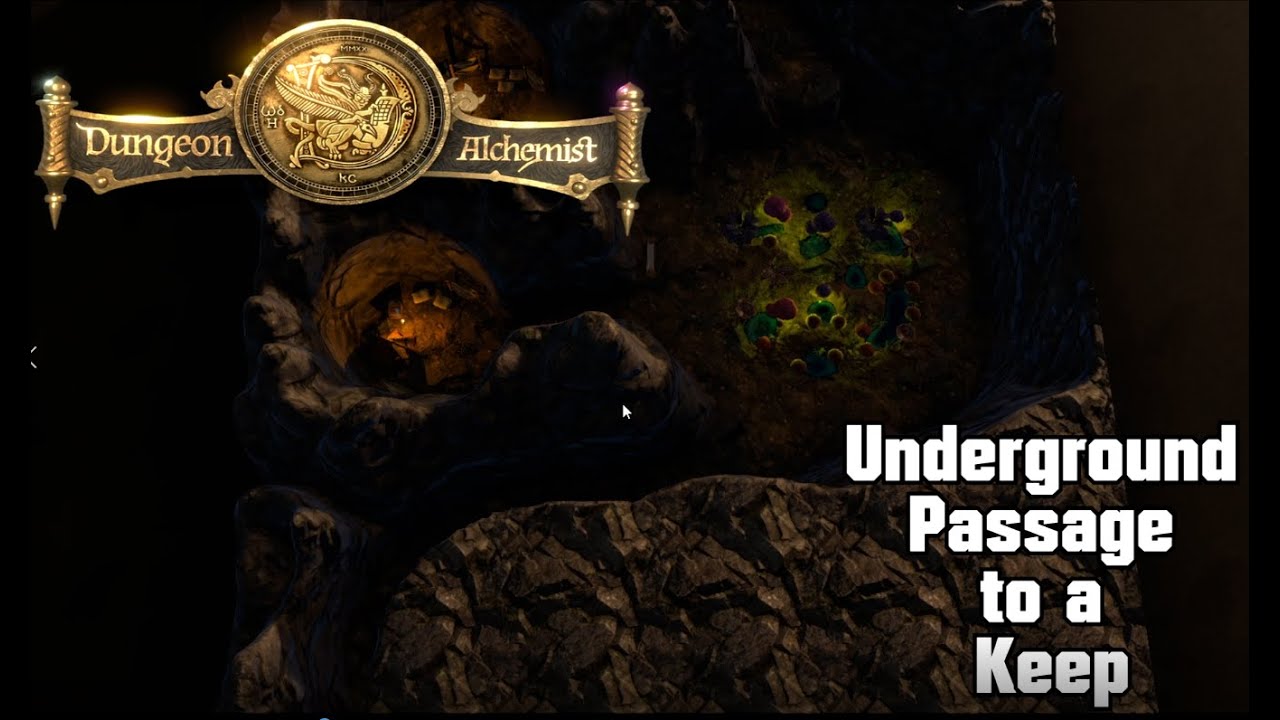 Dungeon Alchemist - Underground Cave to a Keep - TTRPG Battle Map & Encounters | CMDR_Aconite