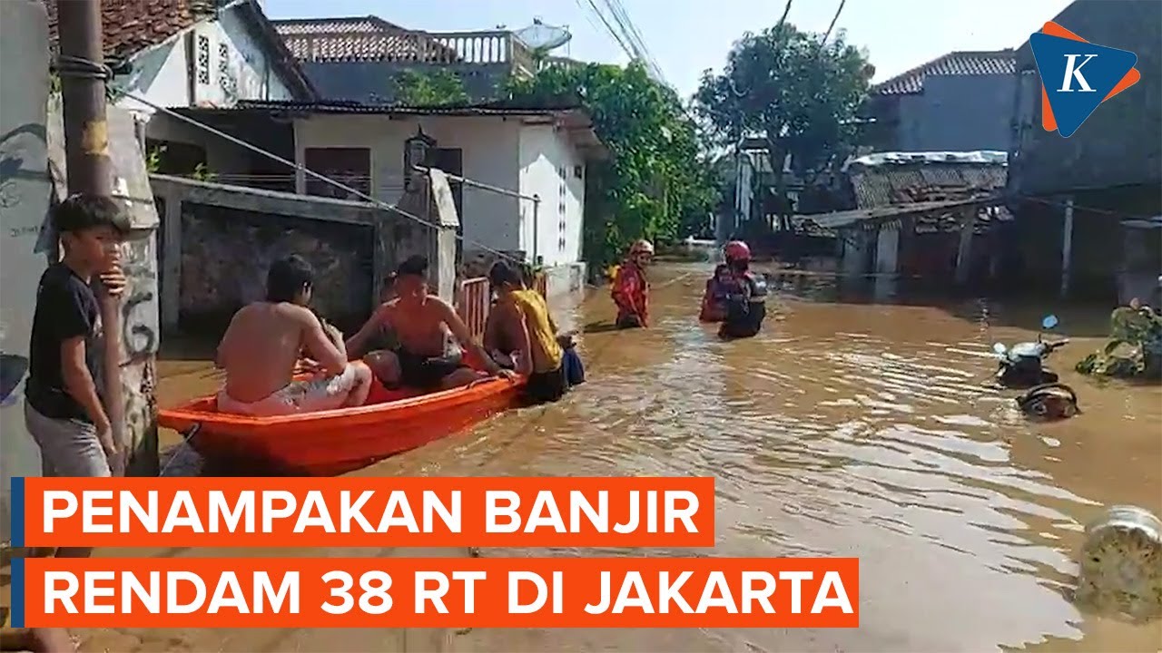 Penampakan Banjir di Jakarta, Rendam 38 RT