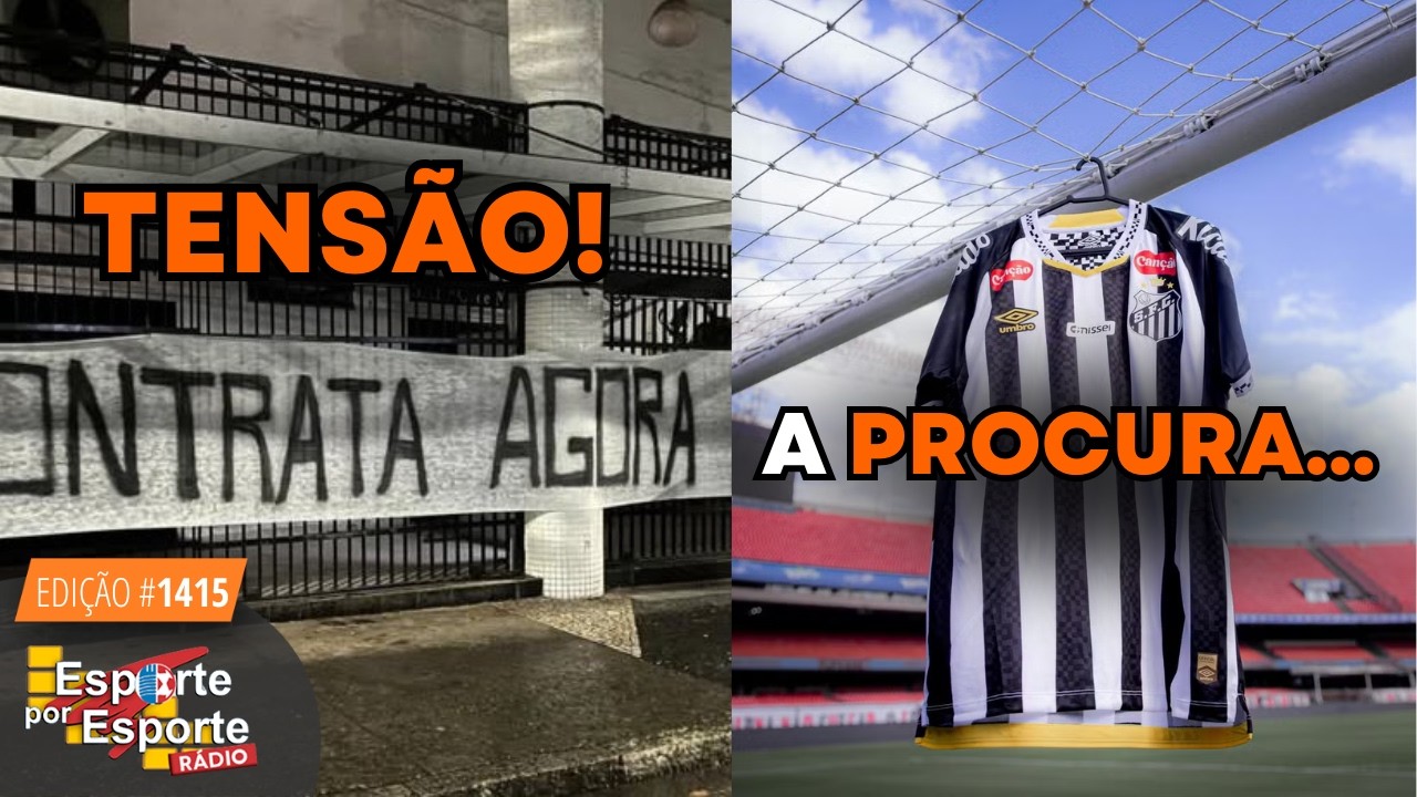 SANTOS SE PREPARA PARA JOGO CONTRA O VASCO SOB PRESSÃO | QUEM PATROCINA O CLUBE? - LIVE