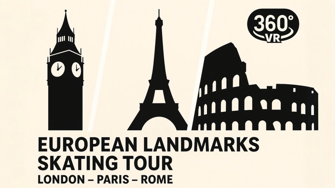 European Landmarks Tour By Inline Skates In #360: London, Paris & Rome