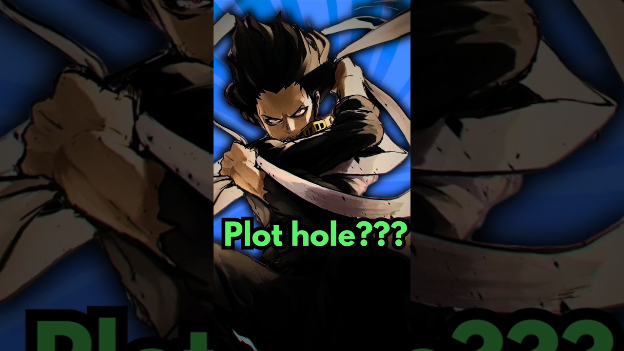 Is Aizawa a MASSIVE plot hole? #myheroacademia