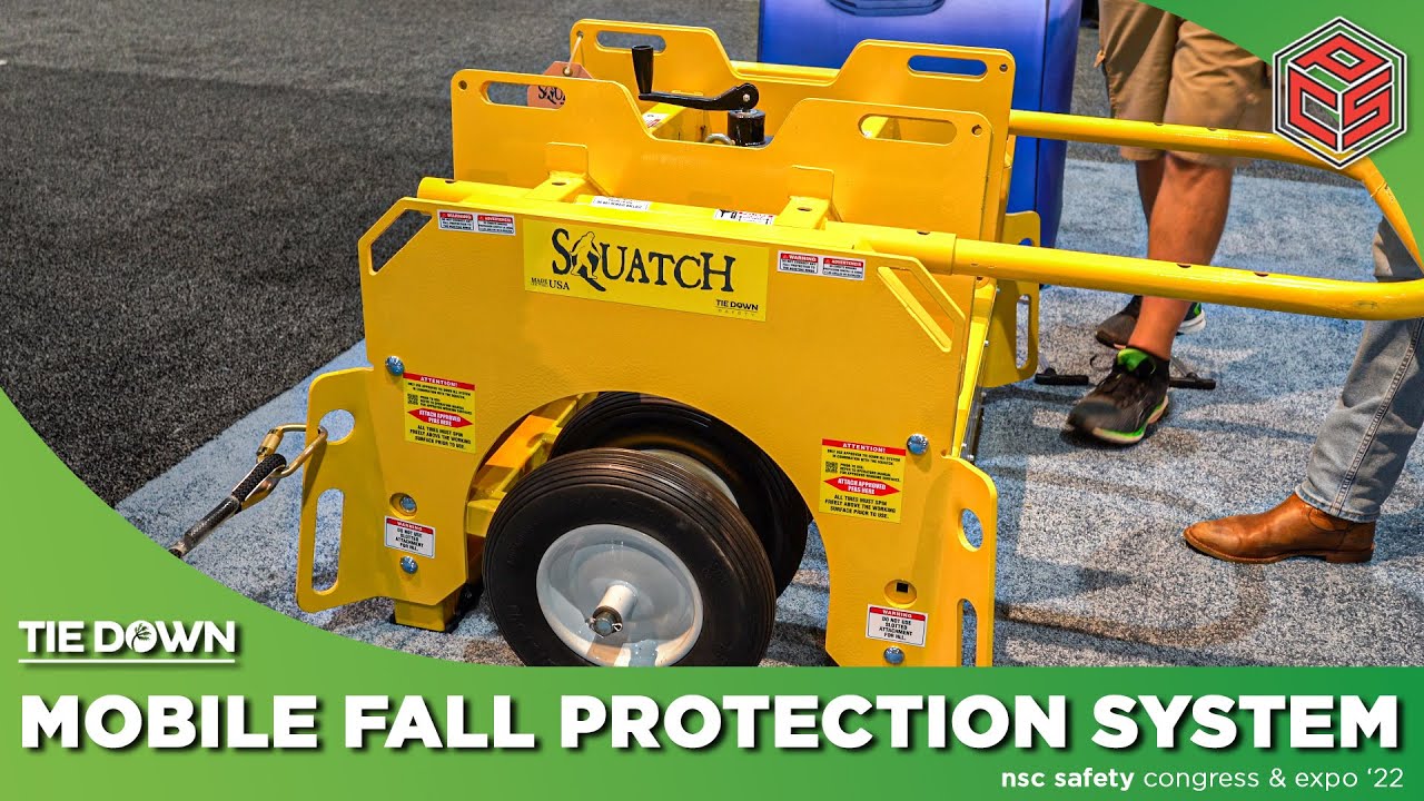 The SQUATCH mobile fall protection system by Tie Down - NSC Expo 2022