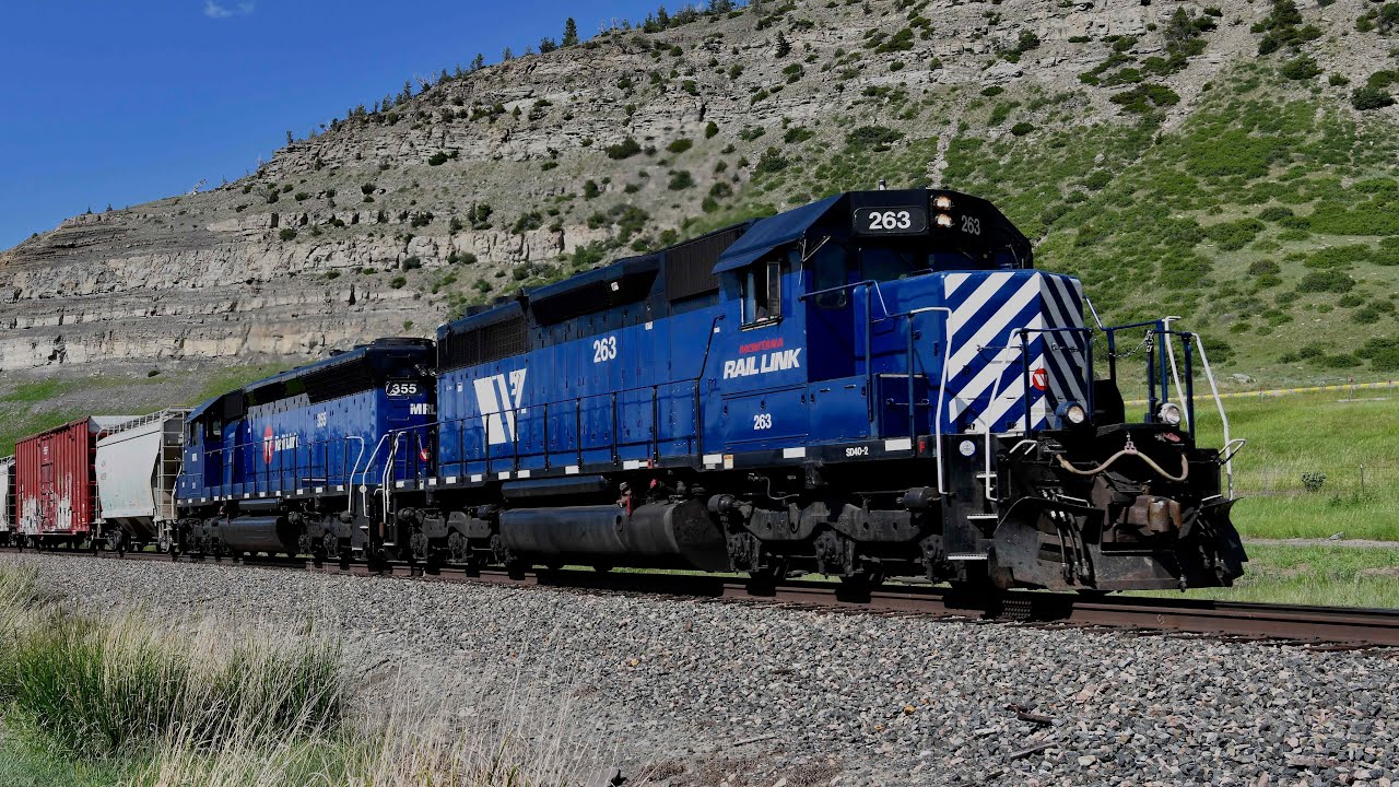 Montana Rail Link Laurel to Bozeman Freight Train - Following A Freight Train Ep. 5