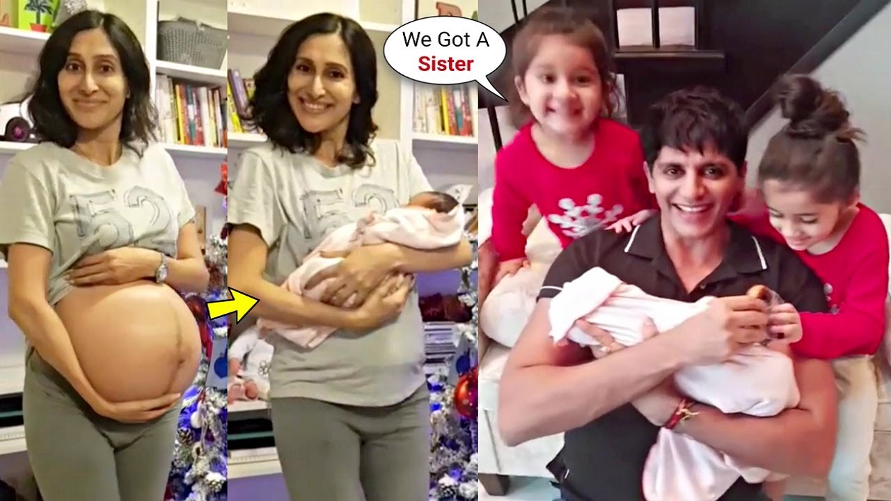 Karanvir Bohra Wife Teejay Sidhu Delivers Baby Girl | Twins Bella And Vienna Excited!