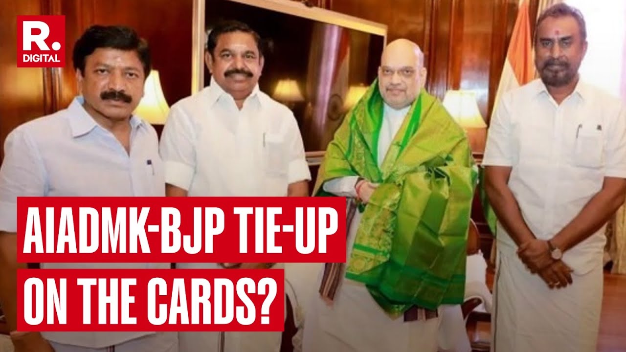 AIADMK Leader Palaniswami Meets Amit Shah, Discusses Alleged Imposition Of Hindi In Tamil Nadu