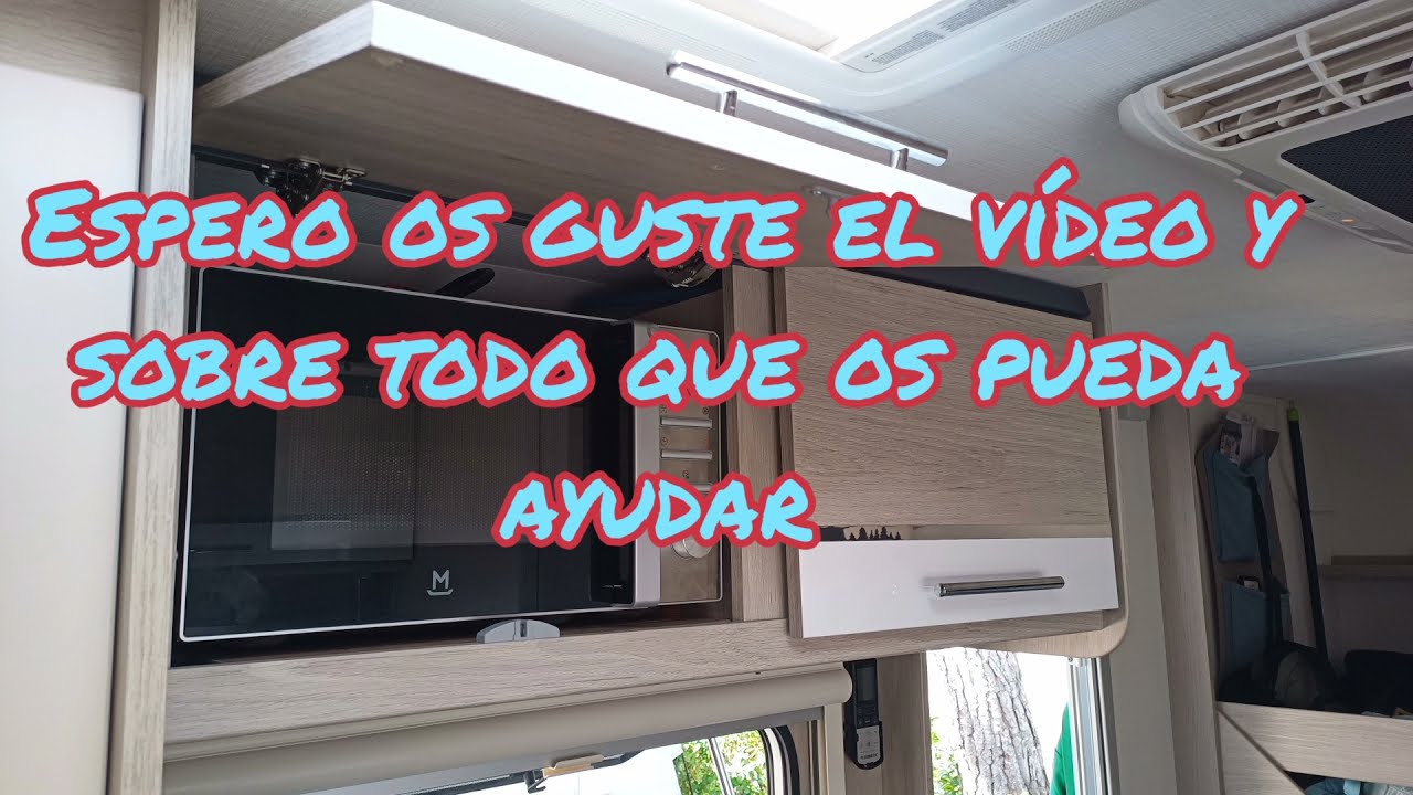 Colocar microondas en nuestra caravana