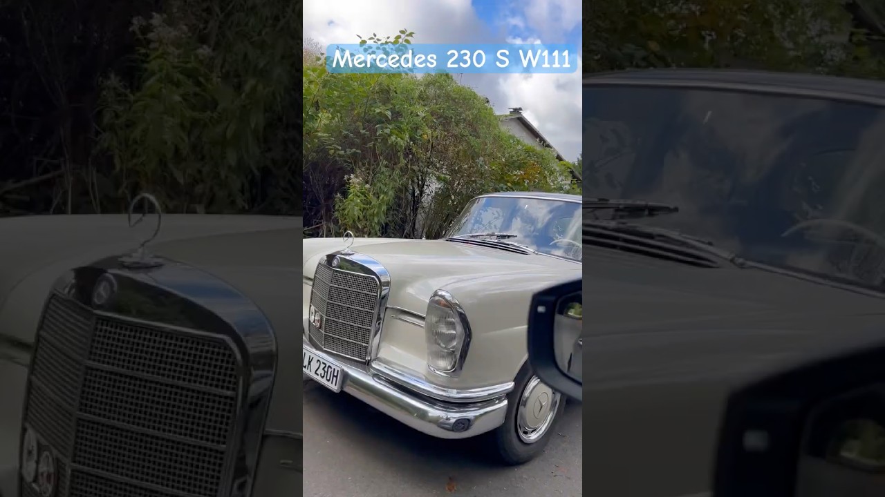 Cooler Mercedes 230 S w111 mit Heckflosse 