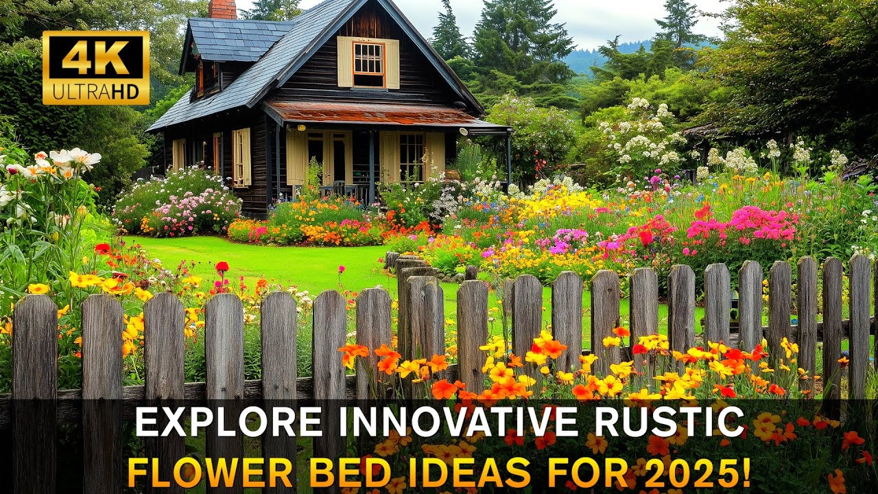 Rustic Flower Bed Trends 2025: Impressive Flower Garden Landscape Ideas for the New Year!