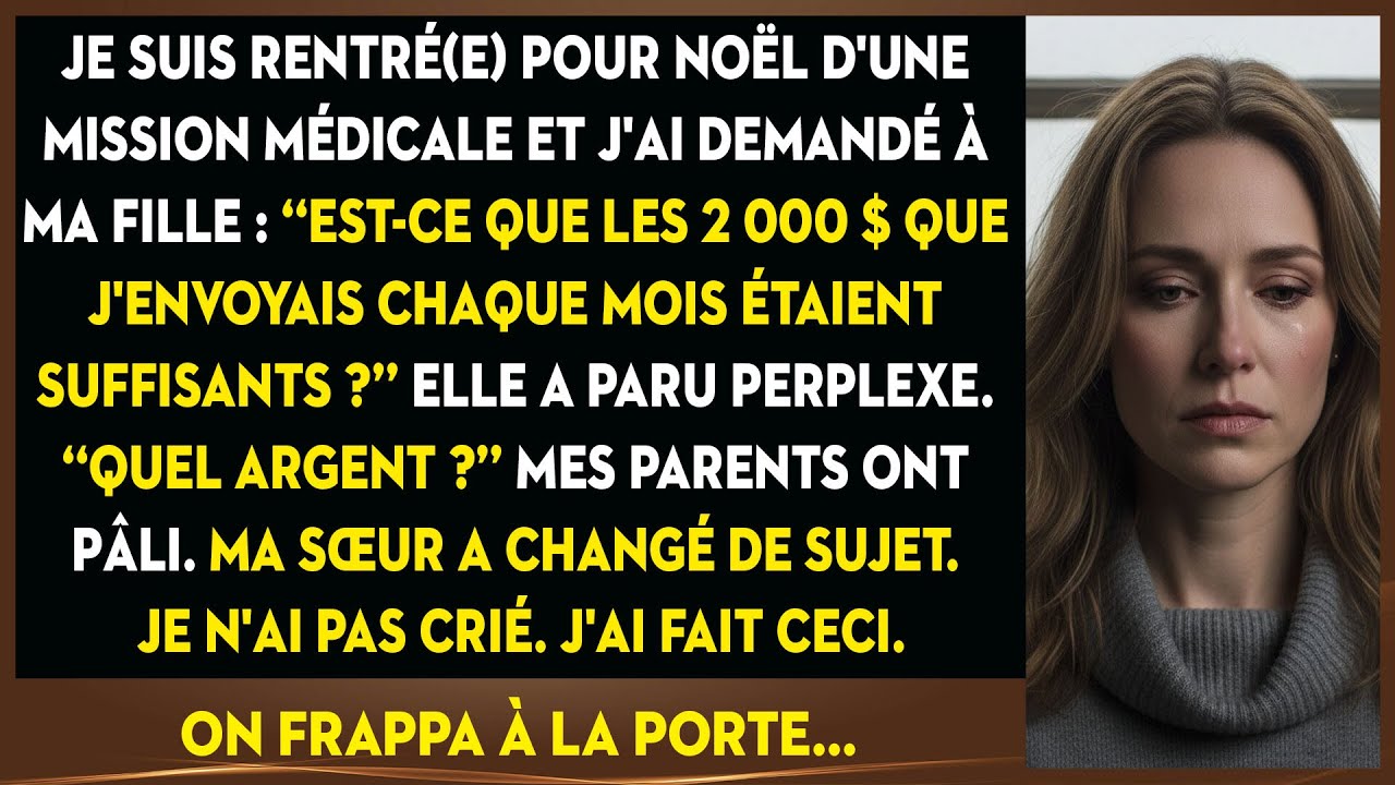J'envoie 2000$/mois À Ma Fille. Quand Elle Demande 'quel Argent?', Mes Parents Pâlissent.