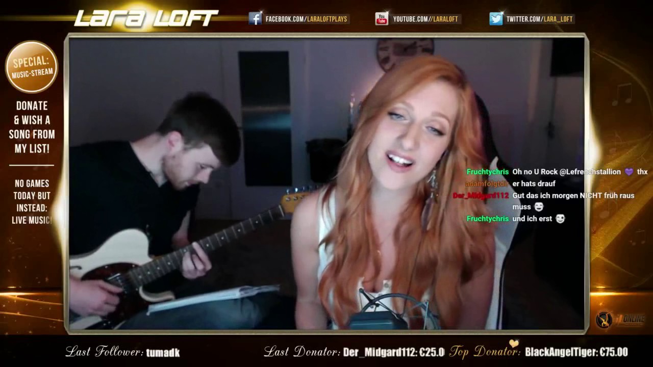 Feel Good Inc. - Gorillaz / Livestream-Cover ▶ LARA LOFT und Christoph an der Gitarre / Jam-Session