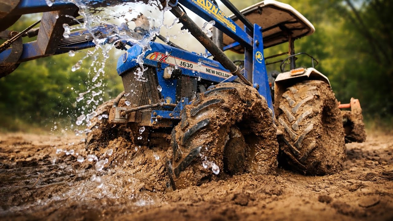 New Holland 3630 ￼4x4कीचड़ मैं बहूत बुरी तरीक़े से फँसा🚜! क्या निकल पाएगा❓