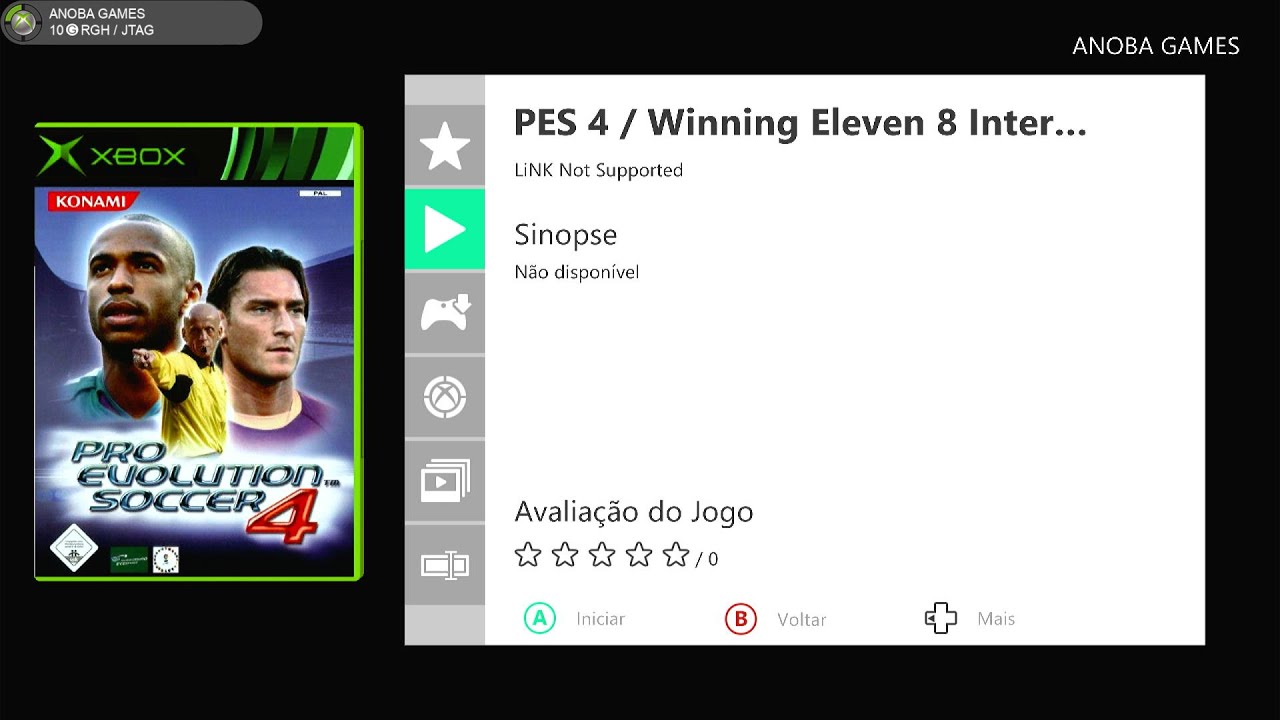 Pro Evolution Soccer 4 (World Soccer: Winning Eleven 8 International) de Xbox Clássico (Xbox 360)