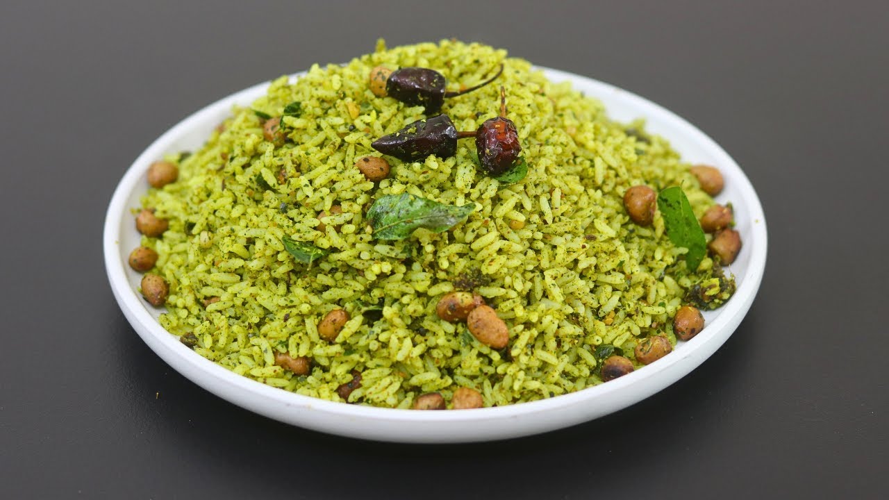 Curry Leaves Rice - Healthy Lunch Recipes - How To Make Curry Leaves Rice | Skinny Recipes