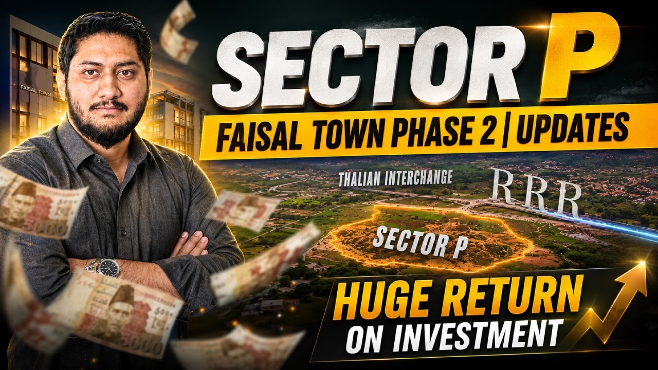 Sector P &ndash; The CALADAN | Huge Return Future Investment! Prime Location | Faisal Town Phase 2