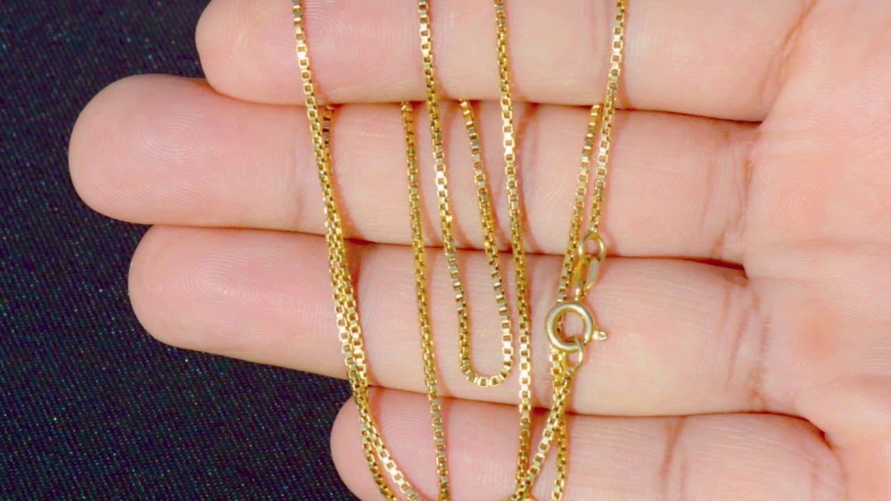 18K Gold Box Chain