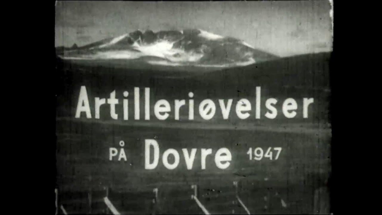 Artilleriøvelser på Dovre 1947