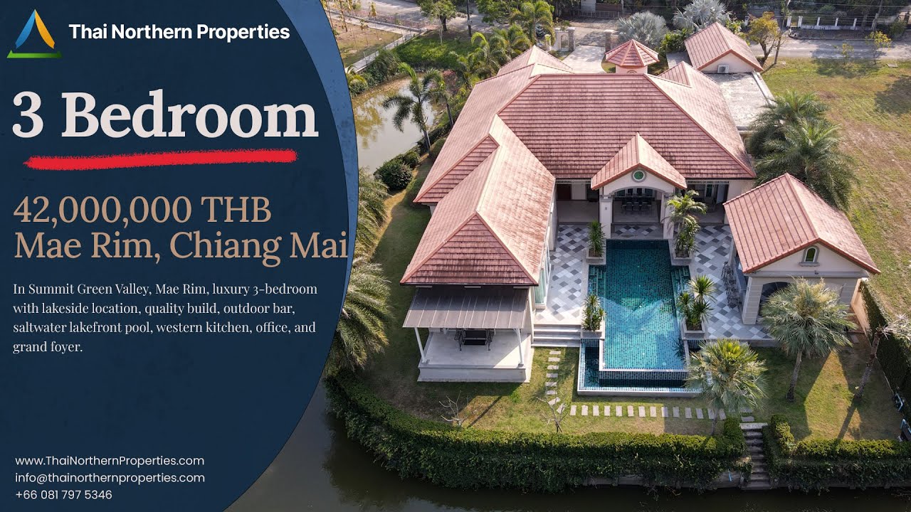 Lakeside Luxury 3-Bedroom: Exclusive Pool Villa in Mae Rim