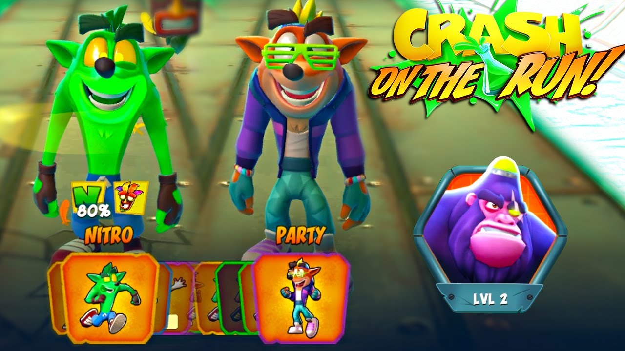 Crash Bandicoot: On the Run! Nitro Crash & Party Crash - Scorporilla's Gang Level 2