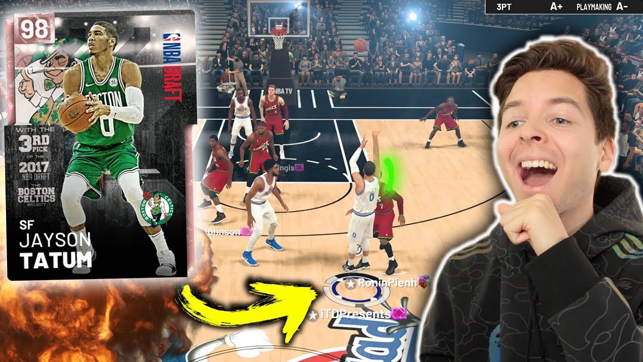 NBA DRAFT TATUM IS A GLITCH! SECRET GALAXY OPAL!  2K19 Draft